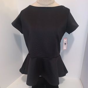 BISOU BISOU BLACK WOMEN'S SIZE MEDIUM - SPANDEX TOP